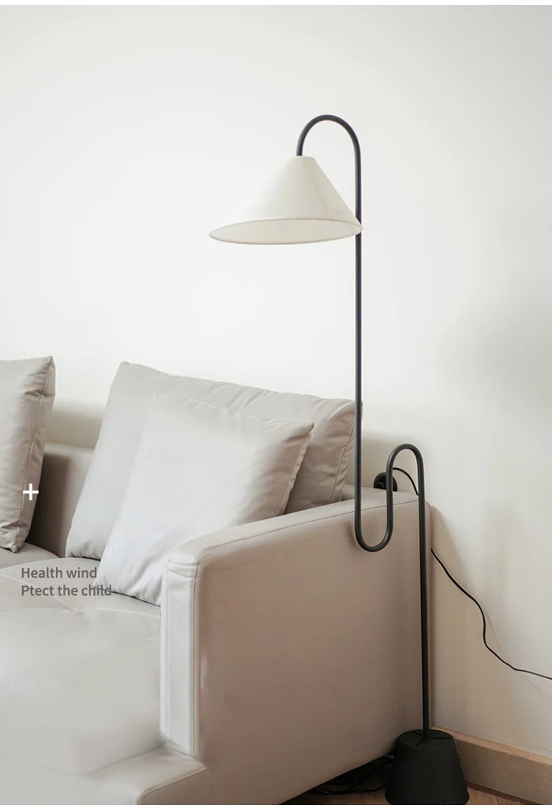 Middle Century Floor Lamp Unique Led Living Room Corner Lamp For Villa Bedroom Bedside Home Decor Simple Safa Side Reading Light