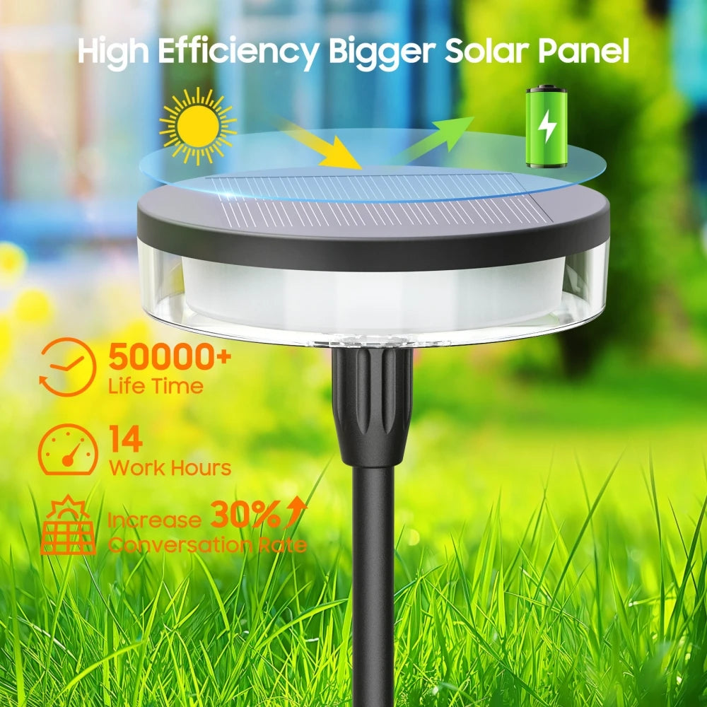 Outdoor Garden Solar Pathway Light Sway by Wind Solar Swaying Lights Bright IP65 Waterproof for Outside Yard Path Patio Lawn