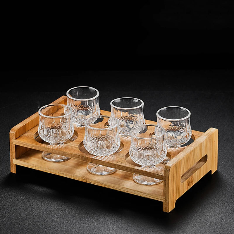 Wine Glasses Set of 6 Diamond Painting Glass Cups European Style Creative Wedding Gifts Home Accessories Transparent Drinkware