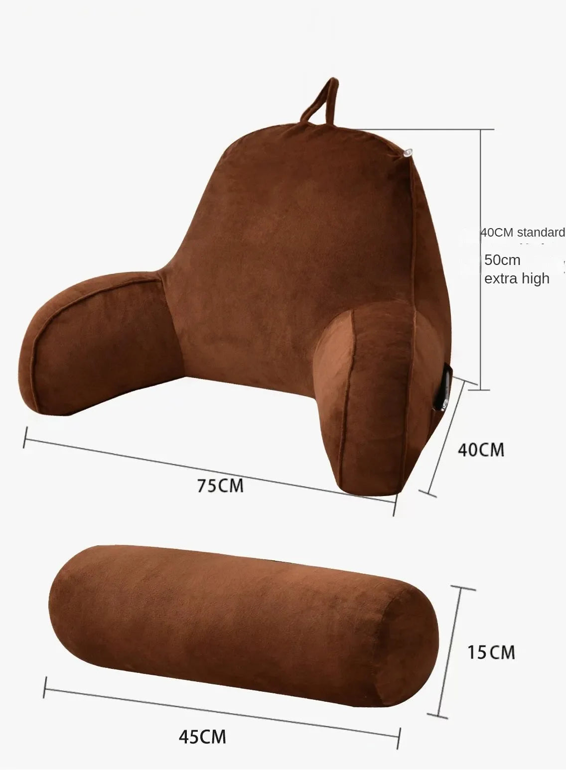 Ultra Soft Memory Foam Reading Pillow Office Sofa Bedside Back Cushion Bed Lumbar Support Cushions Backrest Backs Rest