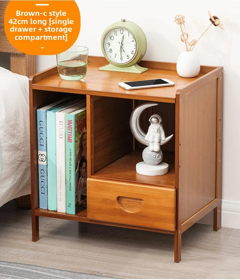 Bedside table simple solid wood small cabinet storage cabinet bedroom bedside simple Nordic European modern mini