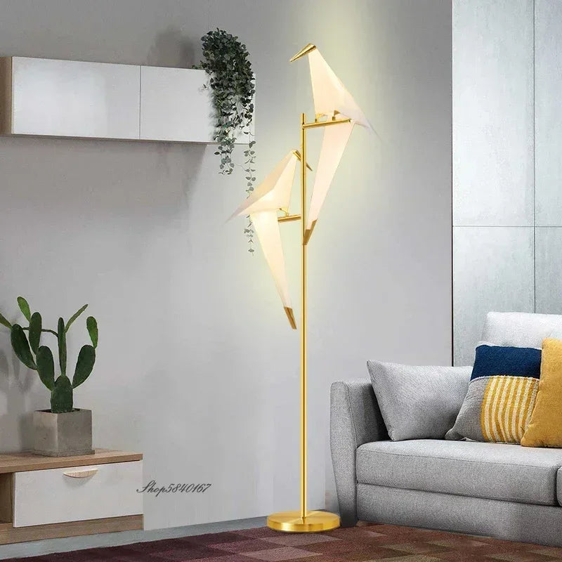2025 Creative Led Bird Floor Lamps Nordic Designer Standing Lamp for Living Room Bedroom Study Decoration Rotatable Stand Lighti