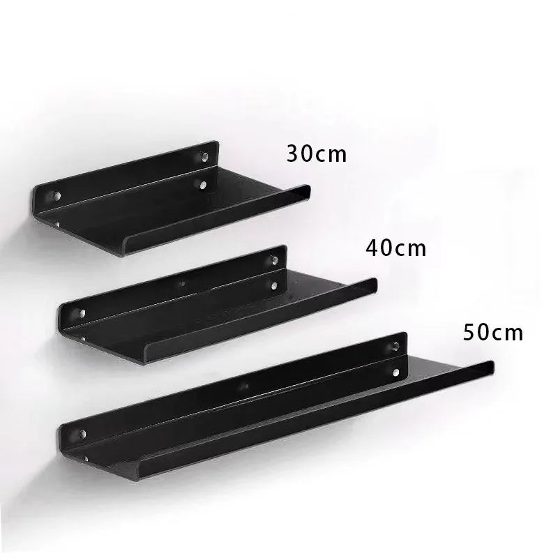 Colour Invisible Acrylic Floating Shelves Wall Mounted Bookshelf Corner Display Shelf Storage Rack for Room Bathroom Kitchen