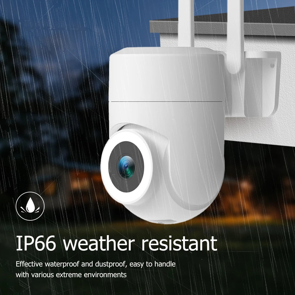 Outdoor Waterproof Camera 3MP WiFi PTZ IP Camera Wireless Security Camera Motion Detection 2-Way Audio Night Vision CCTV Camera