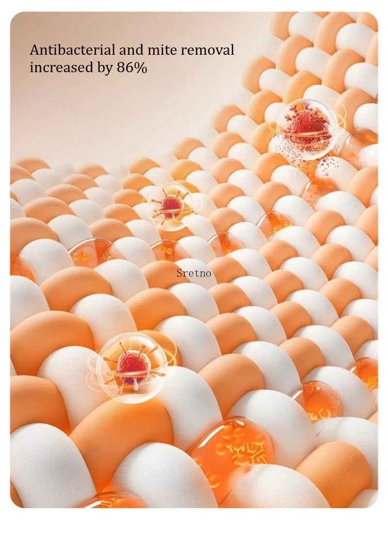 SRETNO Natural Latex Neck Pillow 2026 New Bubble Pillow for Home Use, Cervical Protection Sleep Aid for Adult Rubber Pillow Core