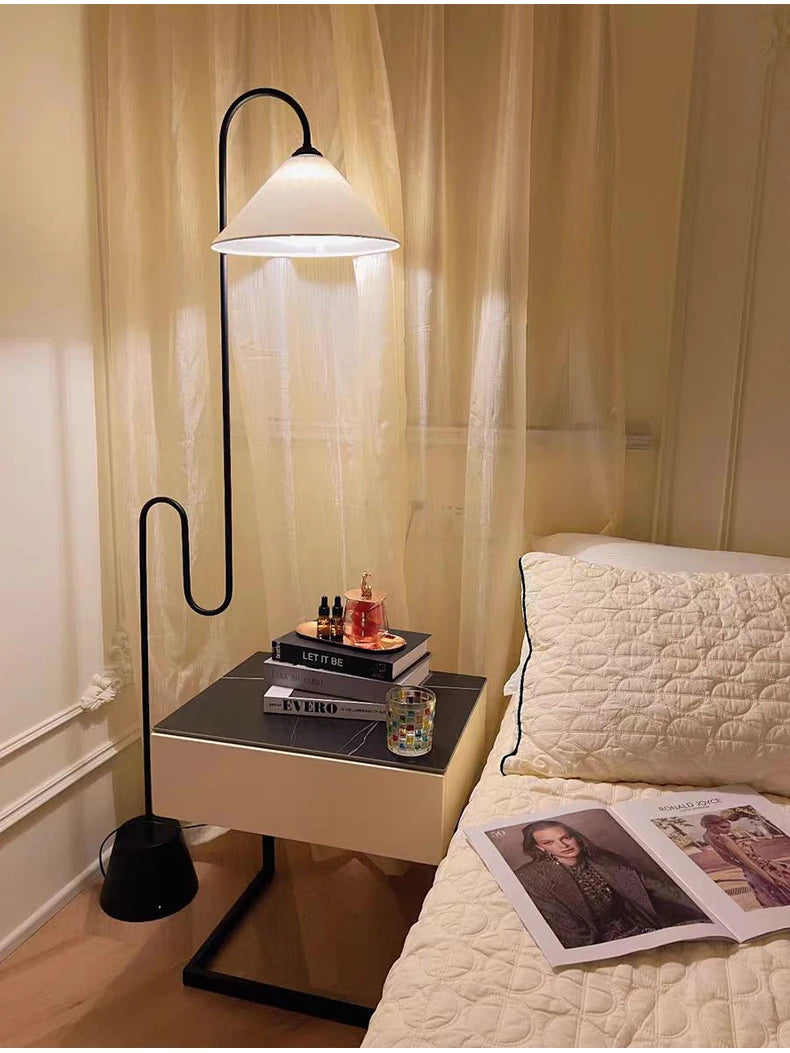 Middle Century Floor Lamp Unique Led Living Room Corner Lamp For Villa Bedroom Bedside Home Decor Simple Safa Side Reading Light