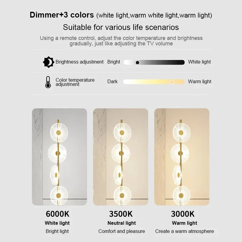 SAMAN Nordic Floor Lamp Modern Art Family Iiving Room Bedroom Creativity LED  Decorative Standing Light