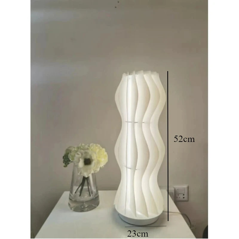 Nordic Cream Style Living Room Bedroom LED Grass Skirt Atmosphere Floor Light