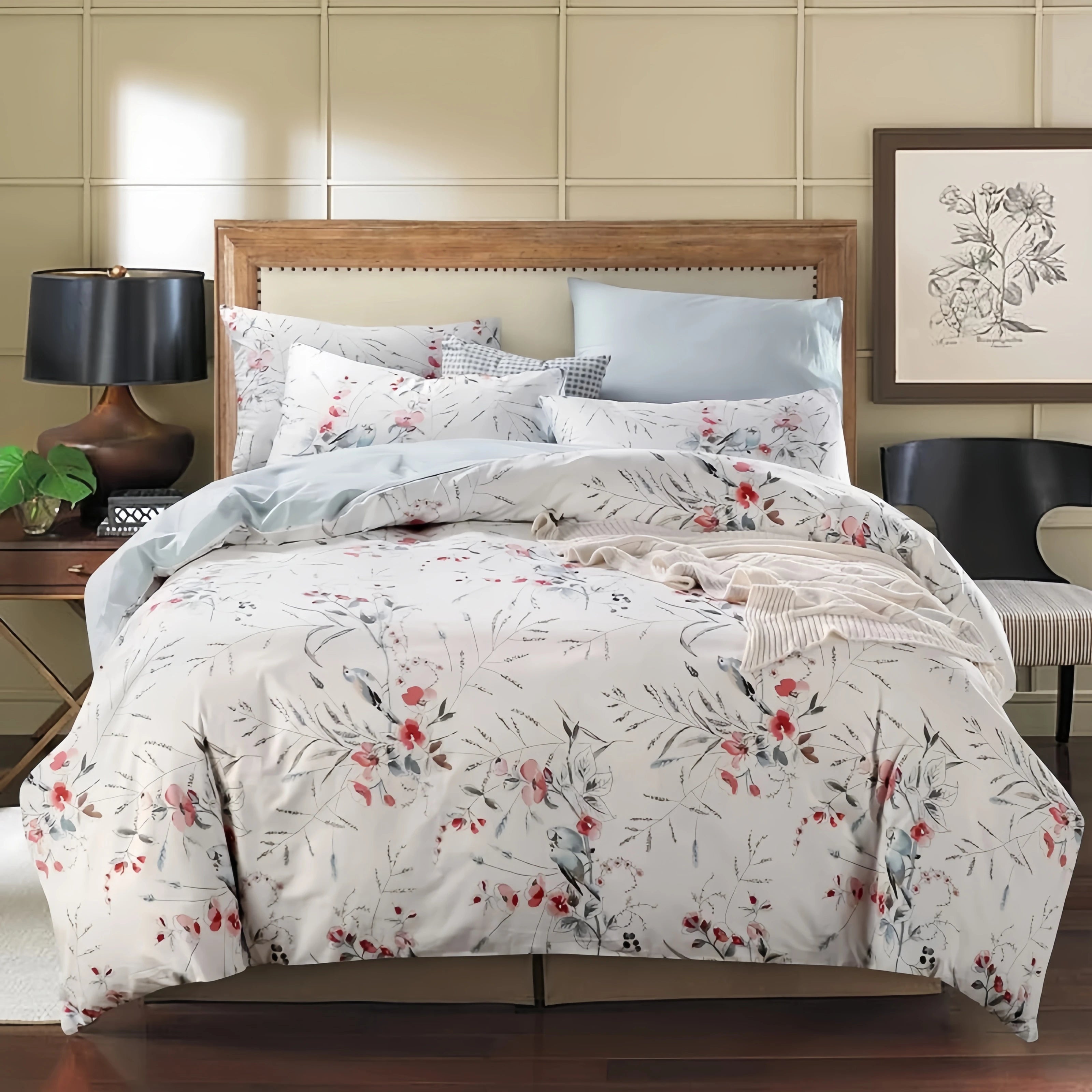 US Size Print Egyptian Cotton Bed Sheets Set, 100% Egyptian Cotton, North American country style,  Customize Size 11  To 20