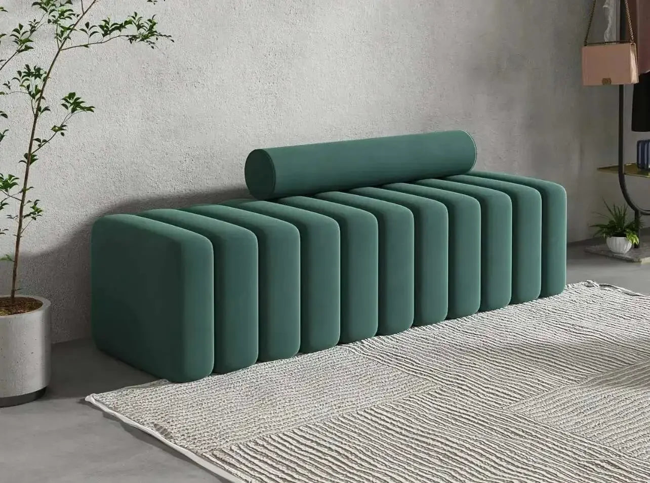 Modern Nordic Shoe Changing Stool – Light Luxury Porch & Living Room Bench