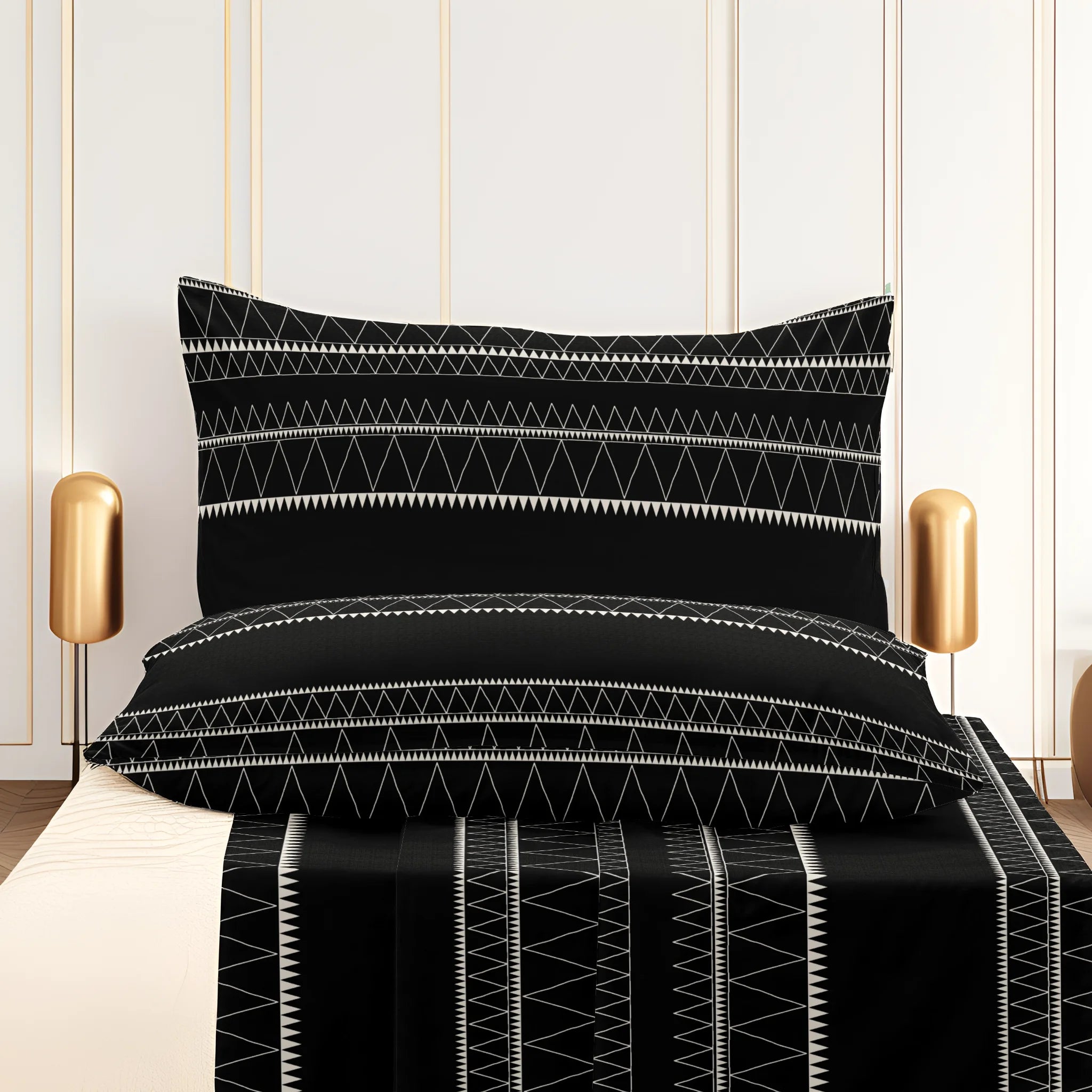 3pcs Printing ultra-fine fiber Fitted Bed Sheet Pillowcase Set Skin Friendly Breathable Queen size bed sheet Mattress Cover