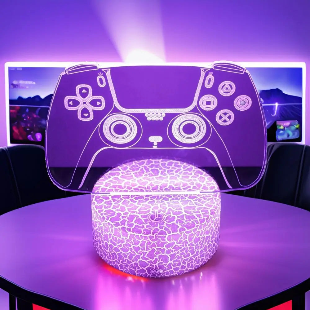 NEON GAMER 3D Lamp LED Night Light Gaming Setup RGB Children's Lamps Gamer Room Decoration Bedroom Table Lamp Personalized Gifts