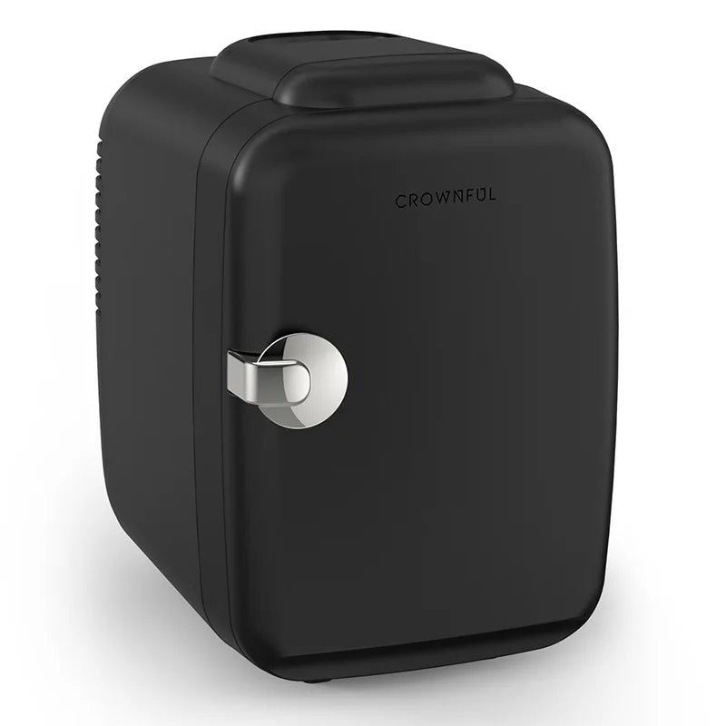 Crownful 4L Mini Fridge 110V 220V Beauty Makeup Skincare Refrigerator AC/DC Heated Cooling Beauty Refrigerator Car Mini Fridge