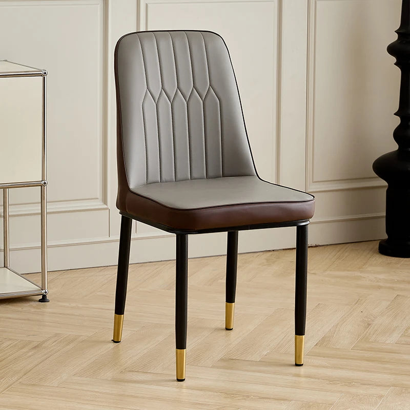 Luxury Accent Leisure Chair – Wrought Iron Upholstered Tea Chair