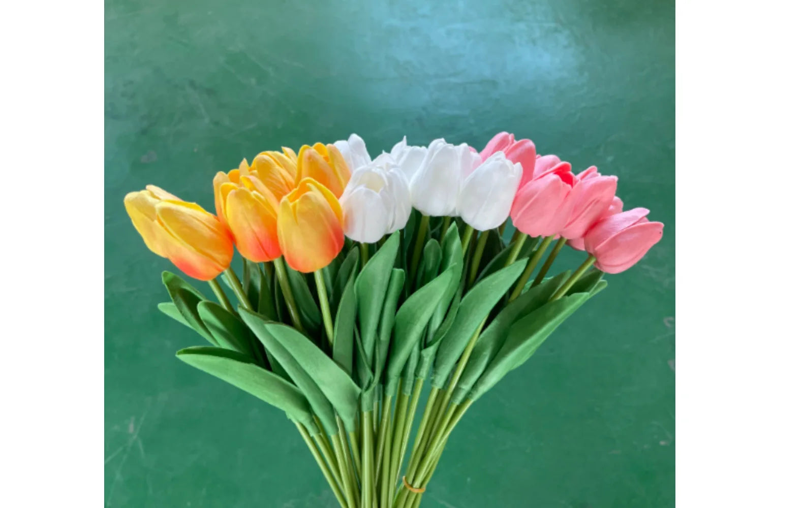 Artificial Tulip Stems – White PE Foam Flowers (33 cm, 1 / 3 / 5 / 10 Pack)