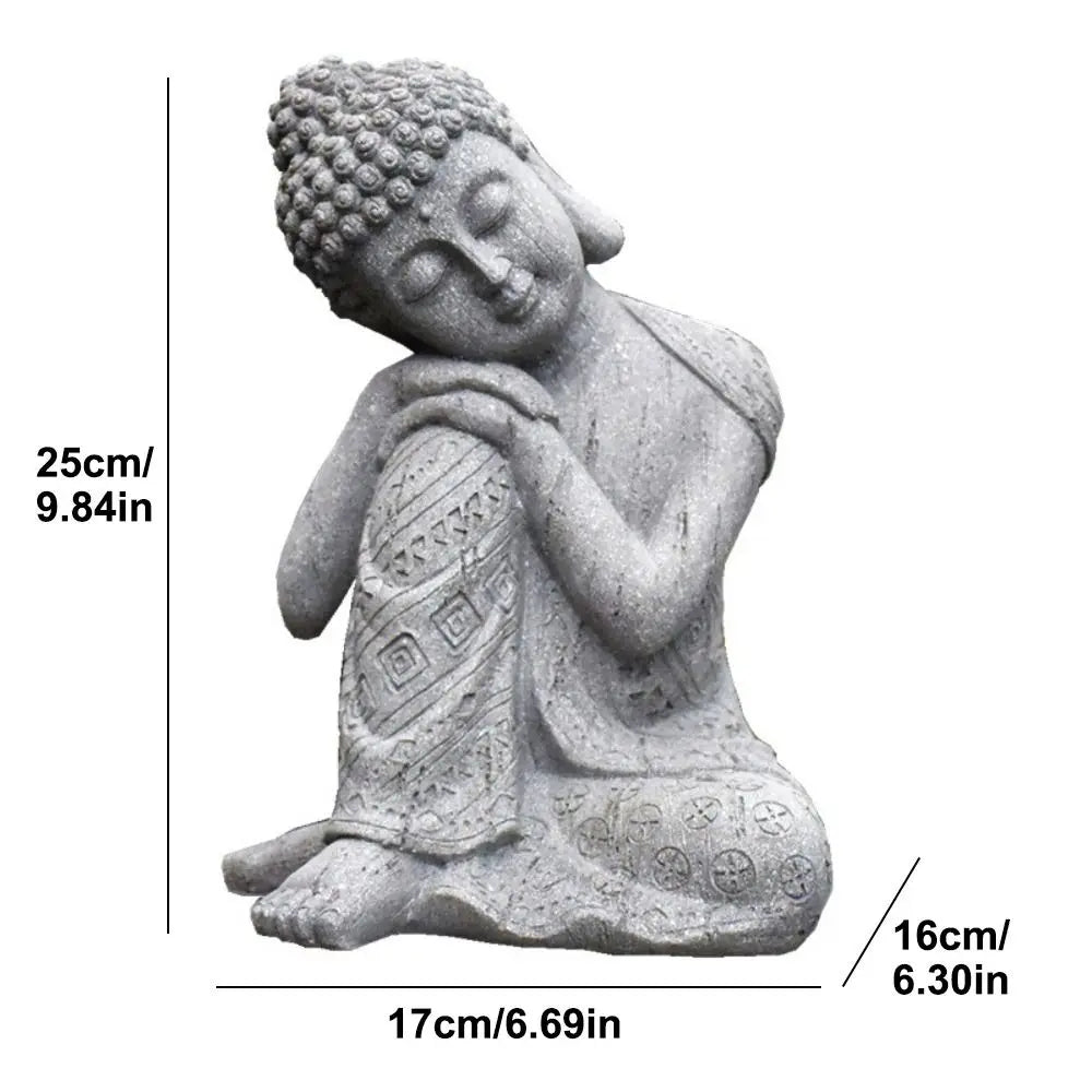 Garden 9.84inch Buddha Statue Resin Large Meditation Buddha Zen Decor Indoor Outdoor