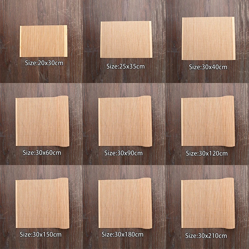 Natural Bamboo Table Runner Placemat Tea Mats Table Placemat Pad Heat Pad Japanese Style Coaster Home Cafe Restaurant Decoration
