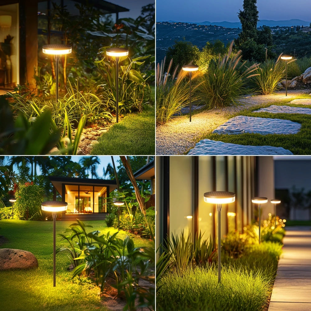Outdoor Garden Solar Pathway Light Sway by Wind Solar Swaying Lights Bright IP65 Waterproof for Outside Yard Path Patio Lawn