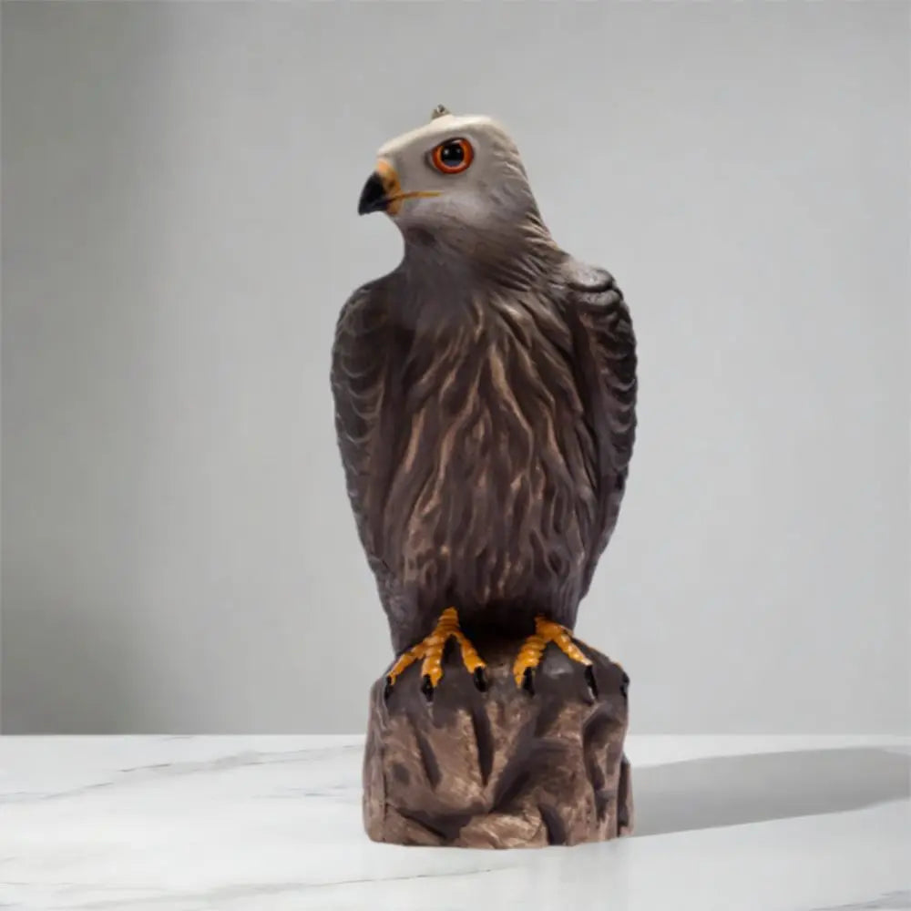 Lifelike Garden Eagle Statue Sturdy Waterproof Birds Decoy Hawk Realistic Resin Crafts Eagle Repellents Statue Home Garden Decor
