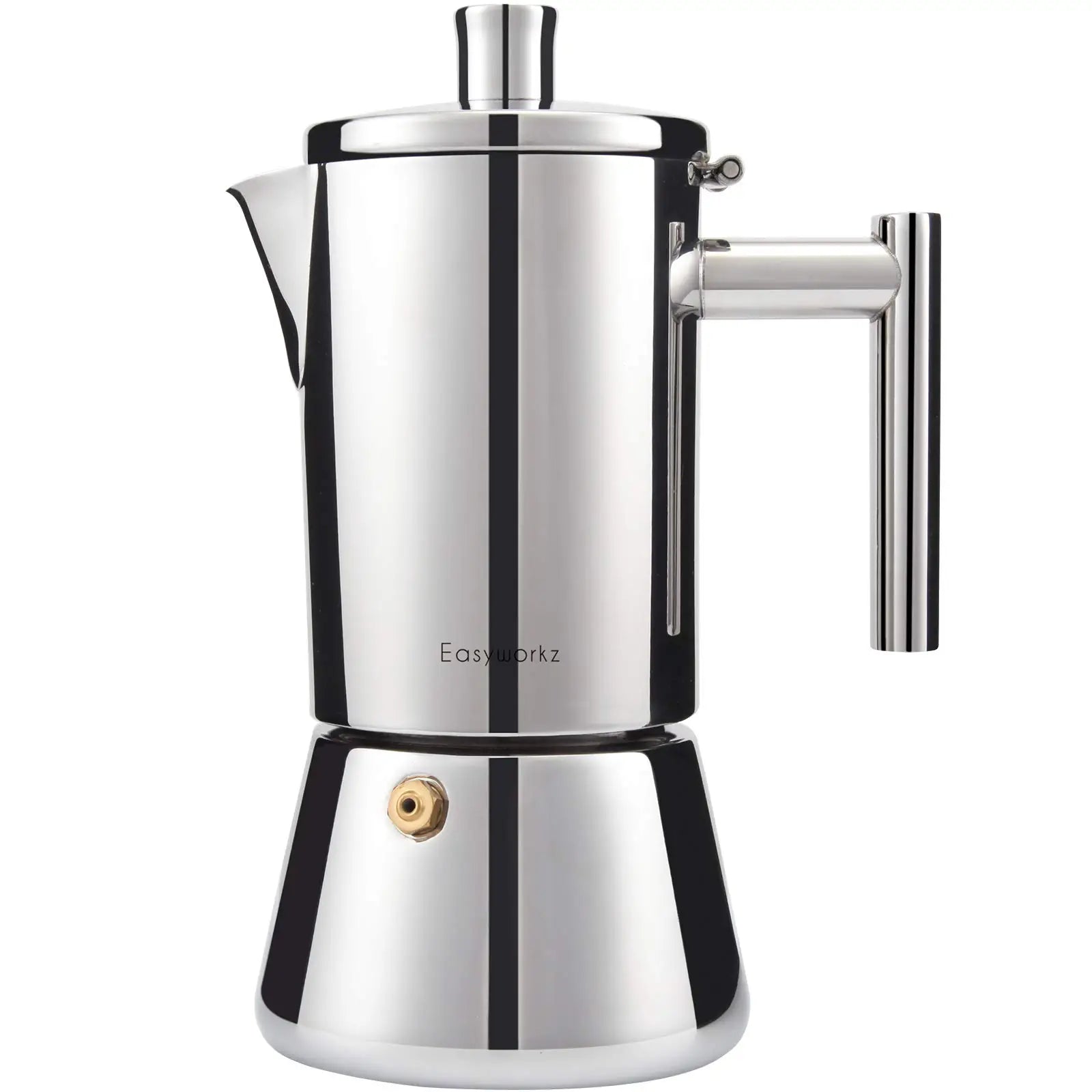 Easyworkz Diego Stovetop Espresso Maker – Stainless Steel Italian Moka Pot