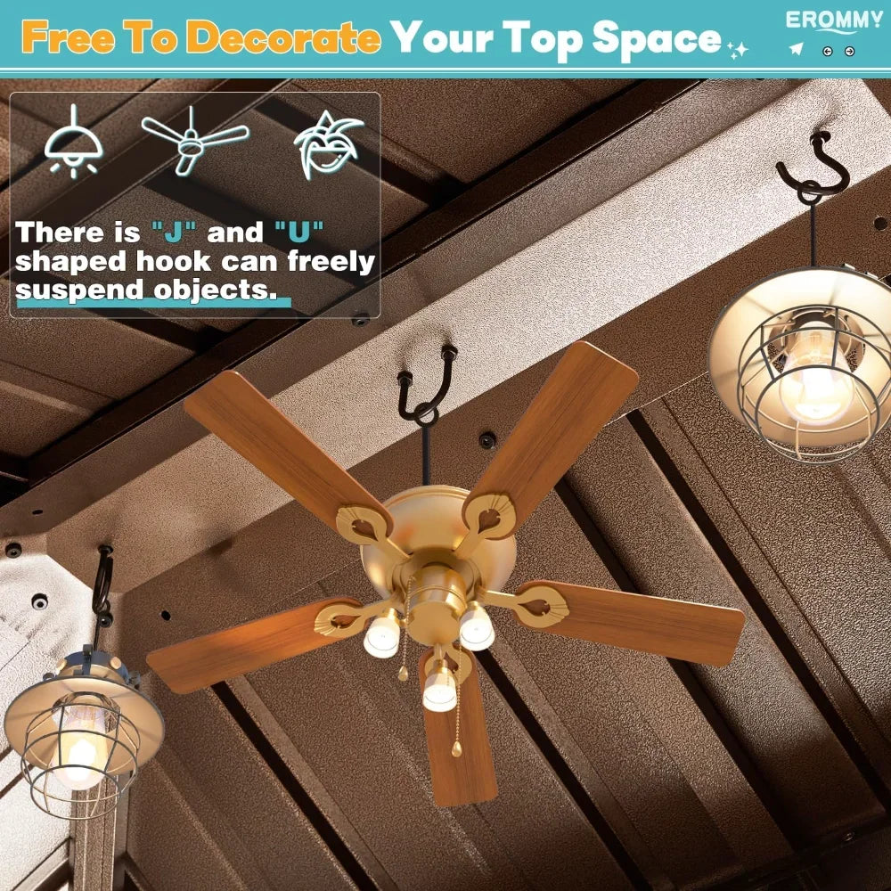 Hardtop Gazebo – 10 ft × 12 ft Aluminum Frame Pavilion