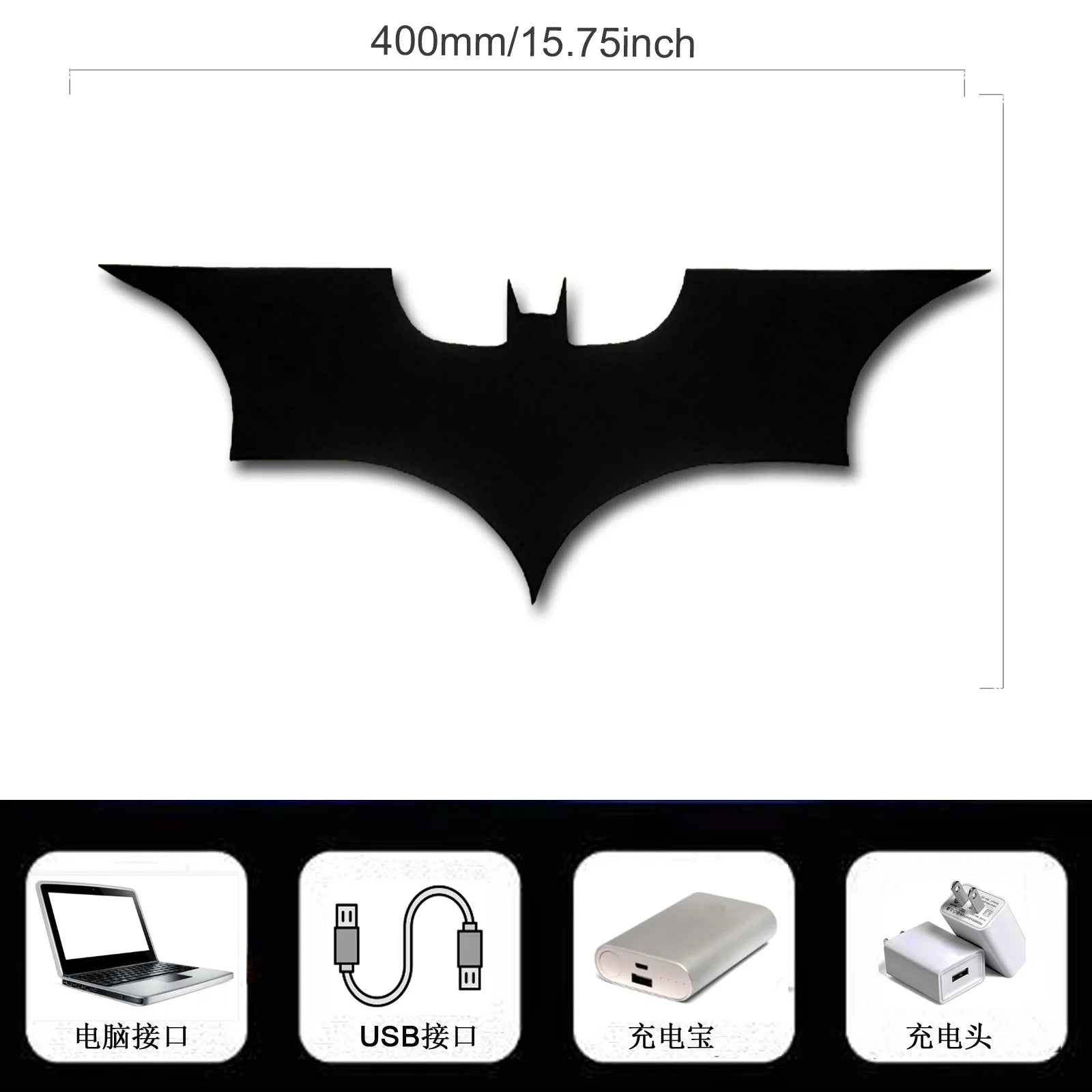 ZK50 LED Night Light Wall Lamp – Color Changing Bat Wing Design