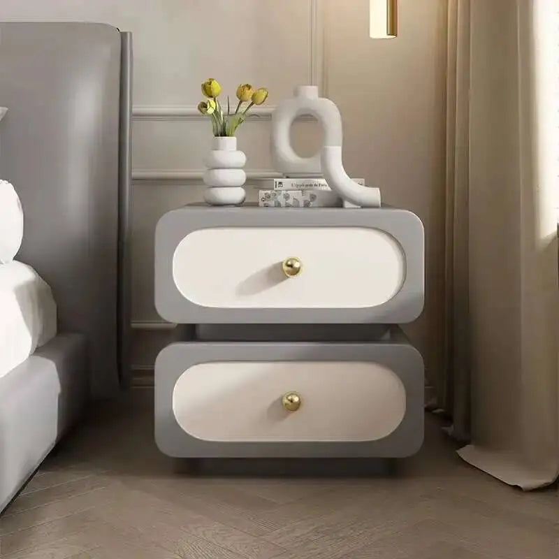 White Nightstands Modern Organizers Wood Drawers Narrow Nightstands Center Simple Table De Italian Chevet Bedroom Furnitures