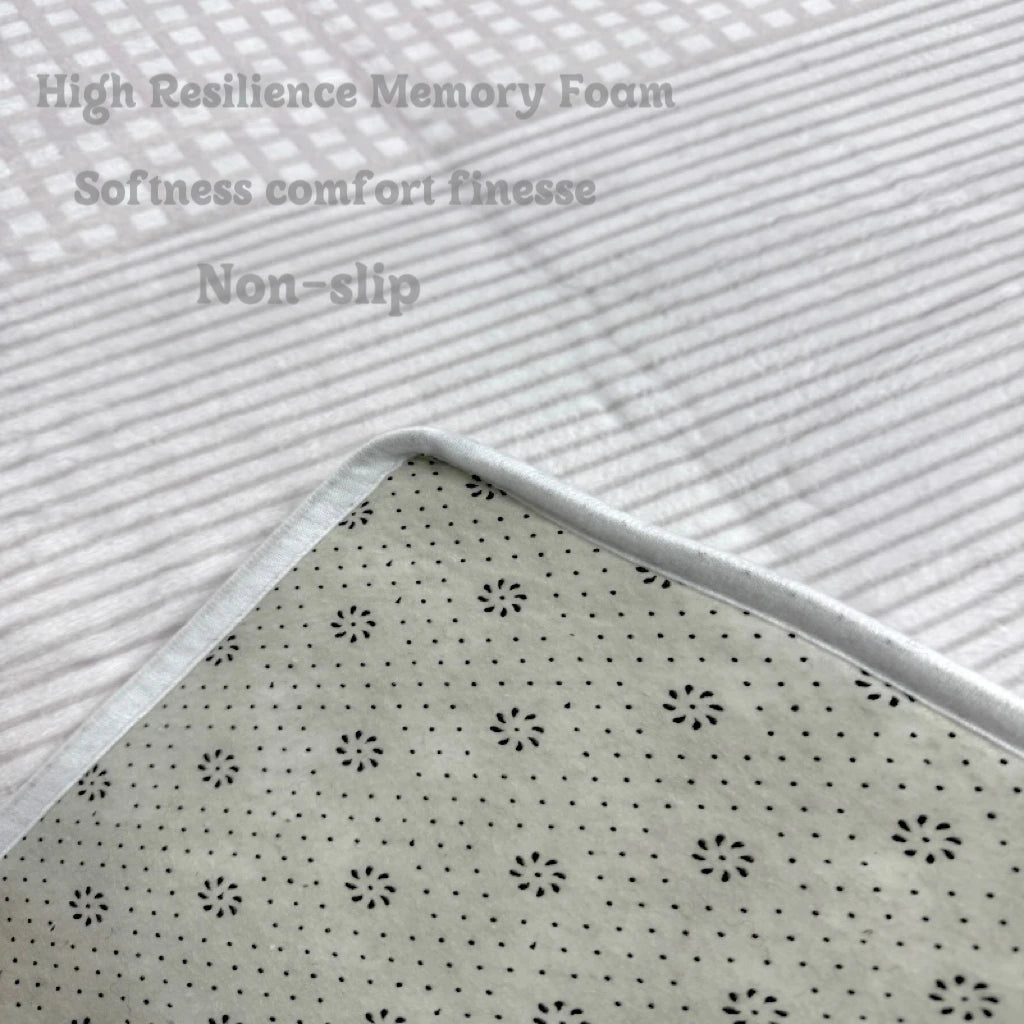 VIKAMA Modern Floor Mat Non-Slip Rug Suitable for Living Room, Bedroom, Office Comfortable Rug Printed Mat Kitchen Mat