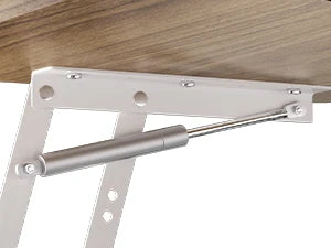 Farmhouse Lift-Top Coffee Table – Square Wood & Metal Table with Barn Door Storage