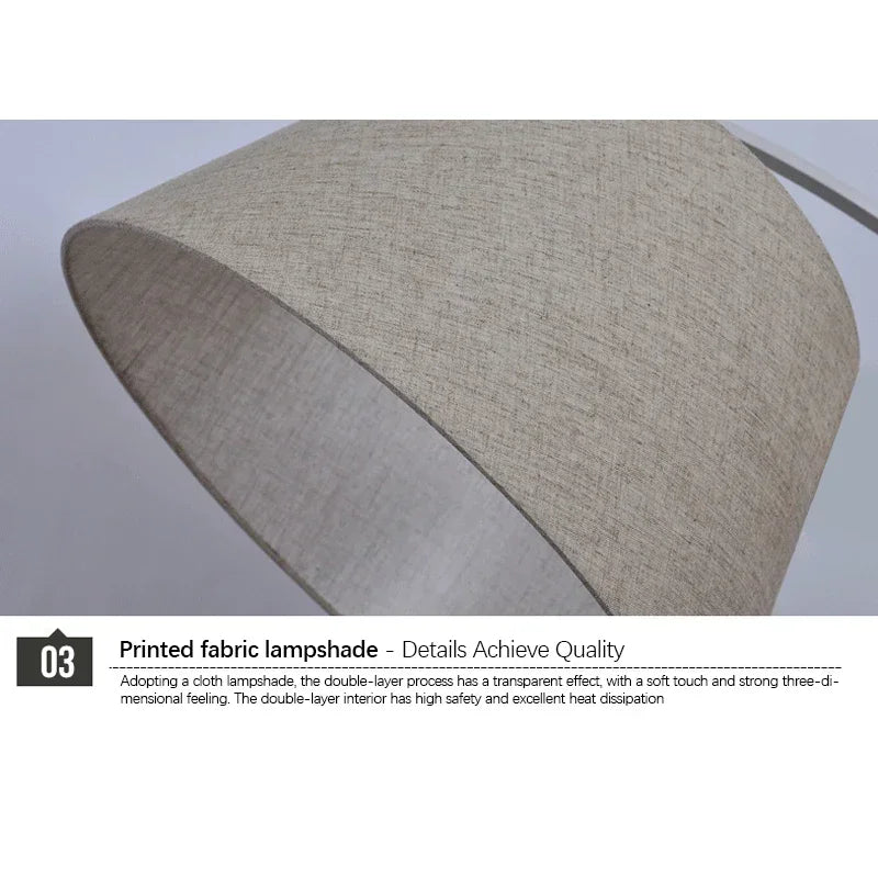 OULALA Nordic  Fishing Floor Lamp Modern Family Beside The Sofa LED Decorative Standing Light