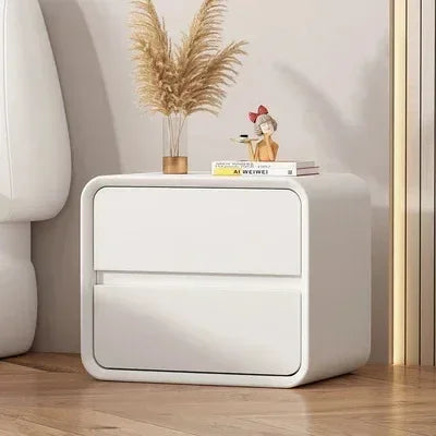 Creative Bedside Table Free Installation Modern Style Solid Wood Bedroom Nightstands Storage Cabinet Hotel End Table