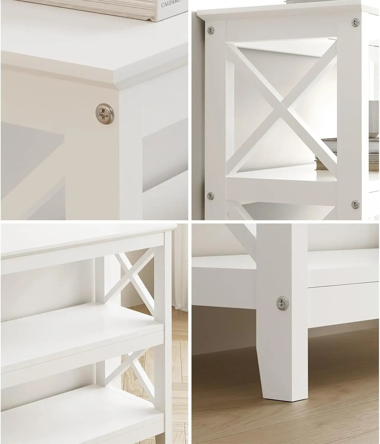 Hall Table 3-Tier Wooden Console Table