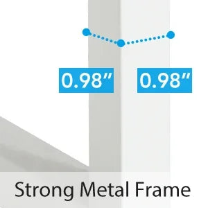 Tribesigns Tall Bookcase – Black 70.8″ Heavy-Duty Library Bookshelf Organizer