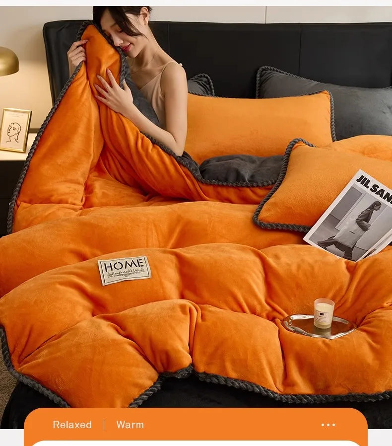 Milk fleece bedding thickened blanket winter lamb wool quilt warm dormitory single double quilt core spring autumn comforter