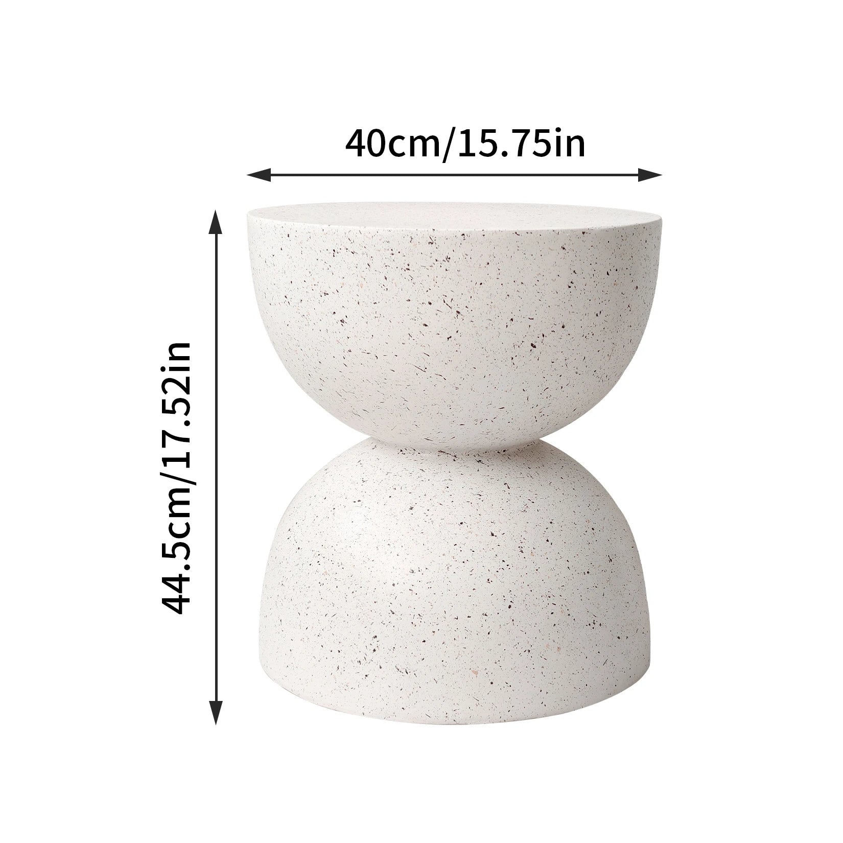 Modern Living Room Sofa Side Indoor End Table Outdoor Accent Table Lightweight Concrete Stool