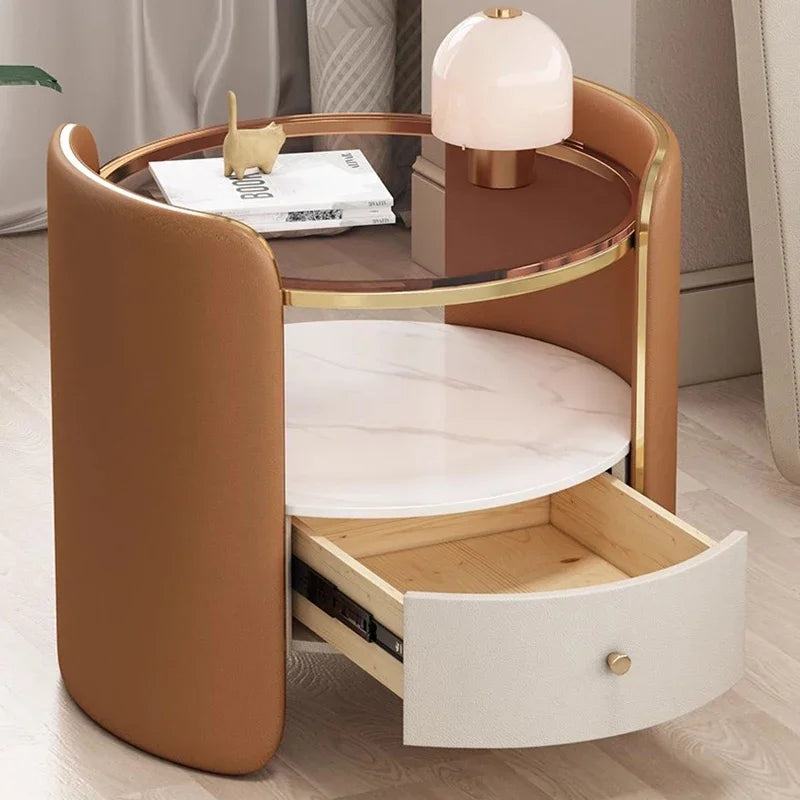 Reative Beauty Night Table Exquisite Trendy Elegant Storage Nightstand With Drawers Comodini Camera Letto Bedroom Furniture