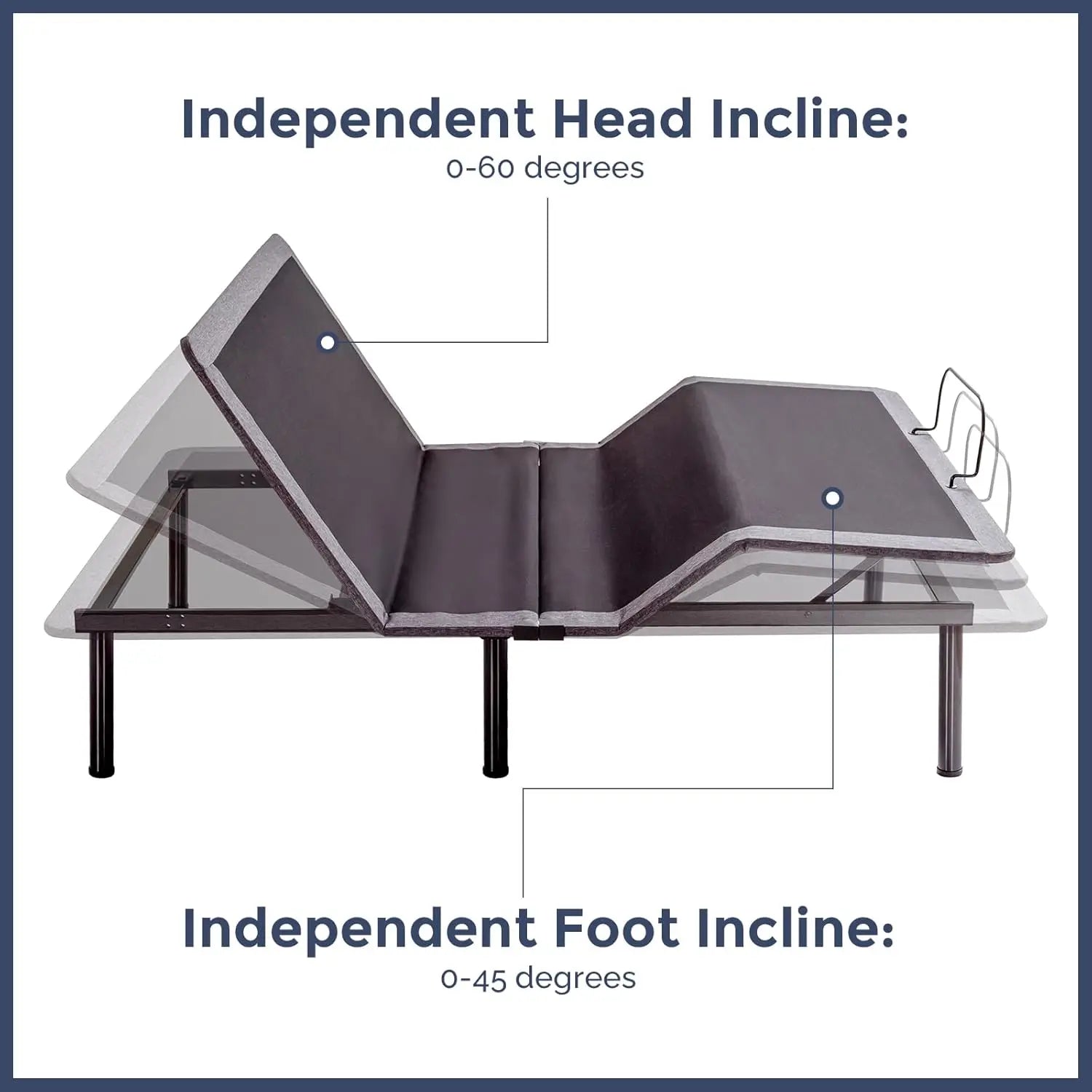 King Adjustable Bed Frame – Zero Gravity with Wireless Remote & Head/Foot Incline