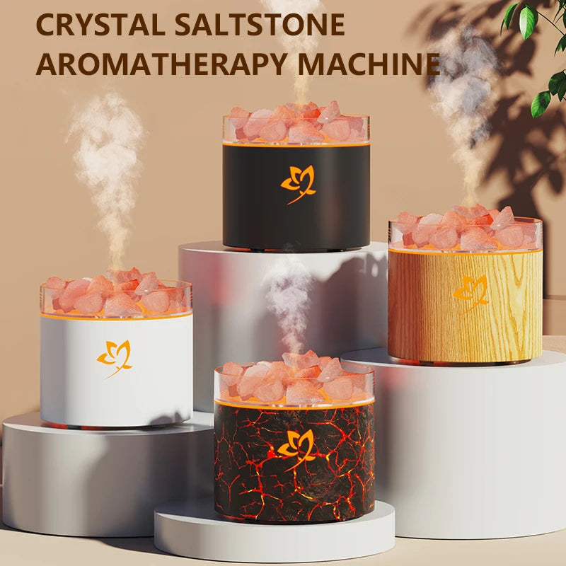 New salt stone humidifier with colorful night light, car USB humidifier, mini essential oil diffuser sprayer.