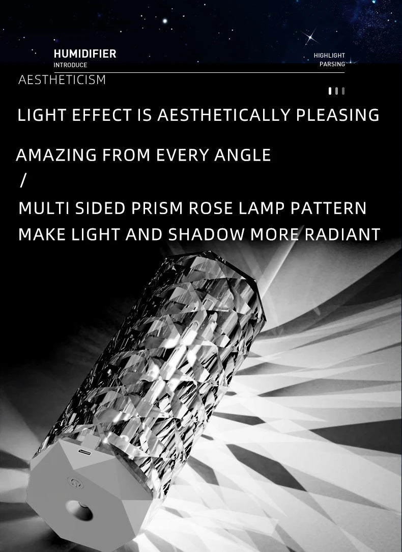 Evaporative air humidifier 500ML spray purifier perfume essential oil diffuser perfume spray night light humidifier