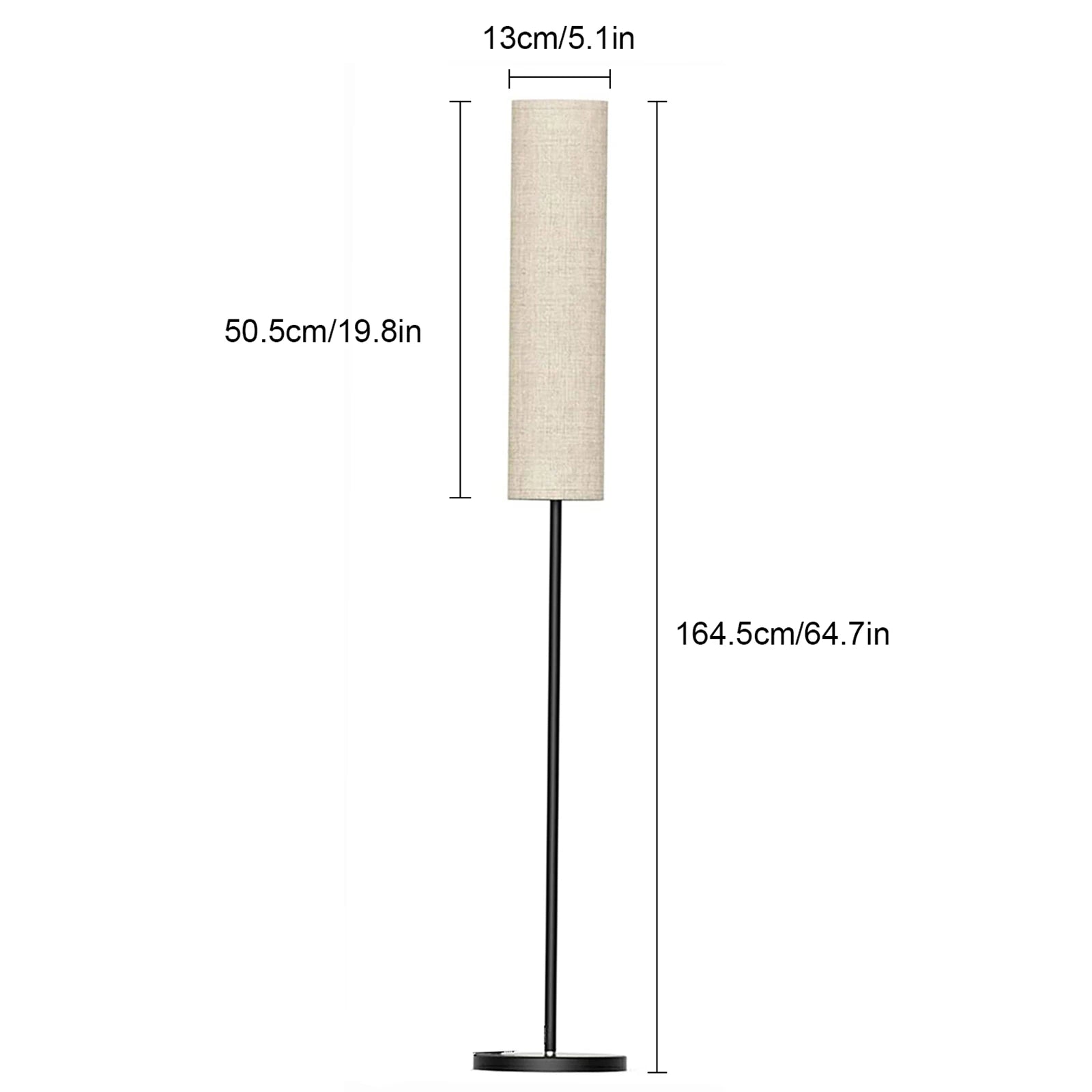 2800K-7000K 126LEDs Floor Lamp 12W 800Lumens Standing Tall Lamp with Magnetic Remote Controller Adjustable Color