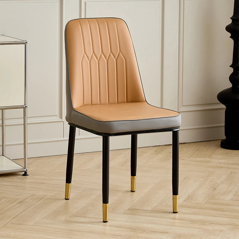 Luxury Accent Leisure Chair – Wrought Iron Upholstered Tea Chair