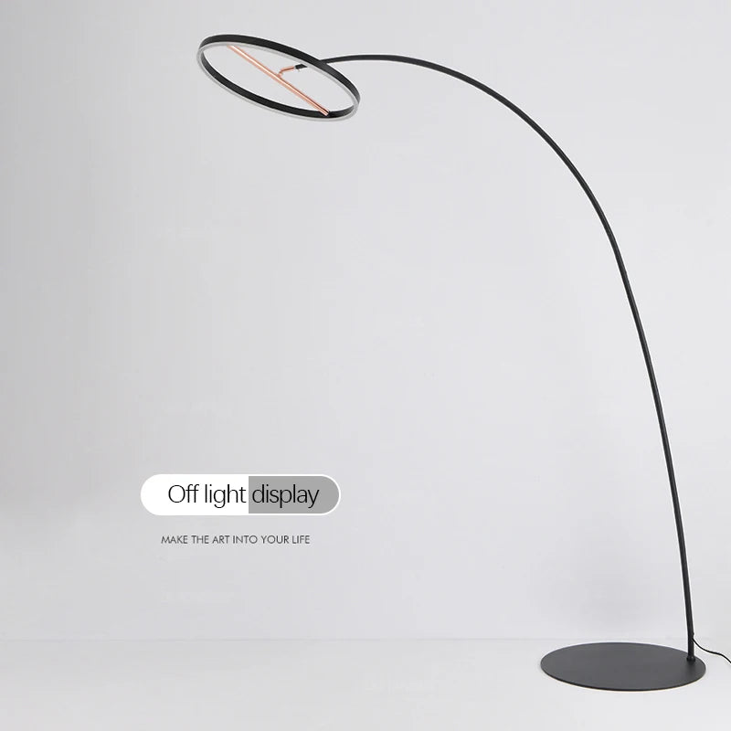 SAMAN Nordic Fishing Floor Lamp ModernFamily Living Room Beside The Sofa Creative LED Minimalism Standing Light