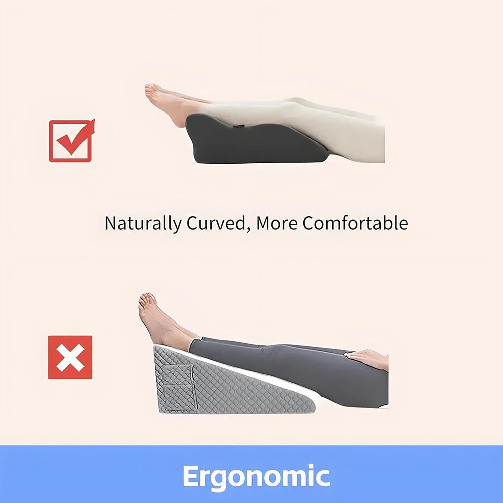 Bed Wedge Pillow for Acid Reflux or Sleeping with New Prone Position Ergonomic Pillow for Reading, Couple's Lying Pillow