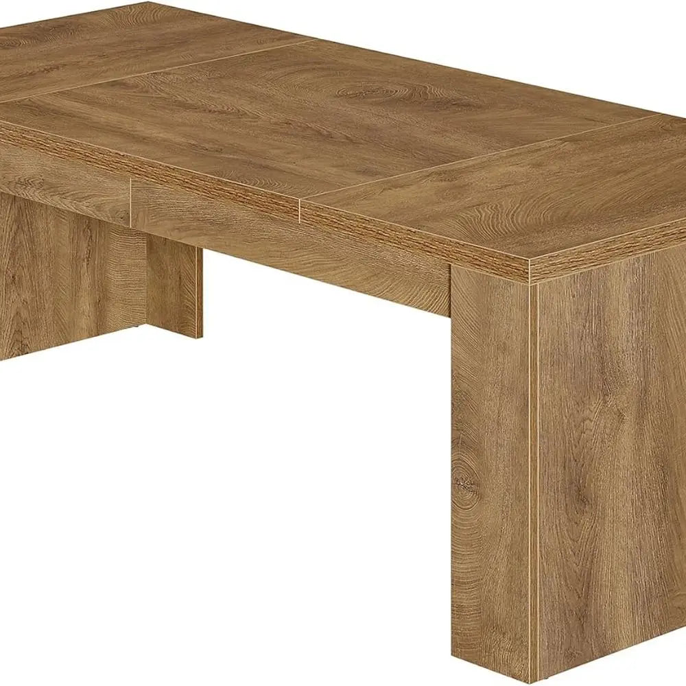 70.9-Inch Rectangular Wooden Dining Table for 6–8 – Sturdy Brown Dining Table