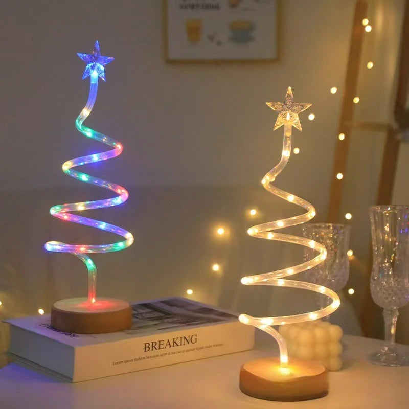 Led Solar Floor Insert Lights, Spiral Lights, Christmas Garden Lawn Camping Lights, Warm Light Atmosphere, Party Decorations