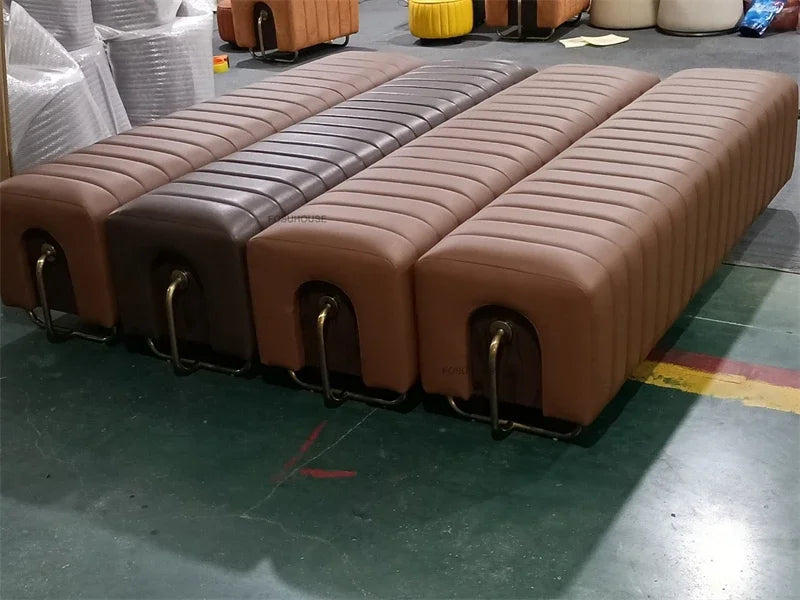 Nordic Luxury Hallway Ottoman Bench – Bedroom End & Shoe Cabinet Bench