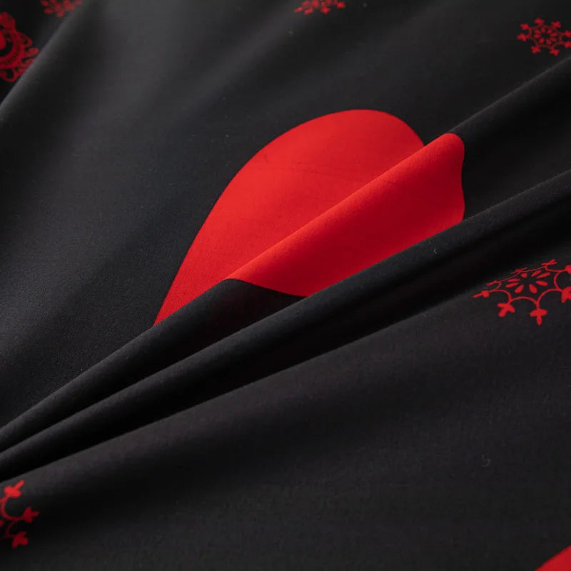 Kuup Love printed matte Duvet Cover Colored Bedding Set QUEEN Size Quilt Cover High Quality Skin Friendly Fabric Bedding Cover