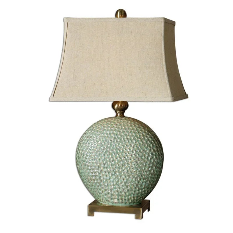 ANITA Nordic Ceramic Table Lamp Design Modern LED Simple Creative Light Luxury Desk Lighting for Home Living Bedroom Bedside