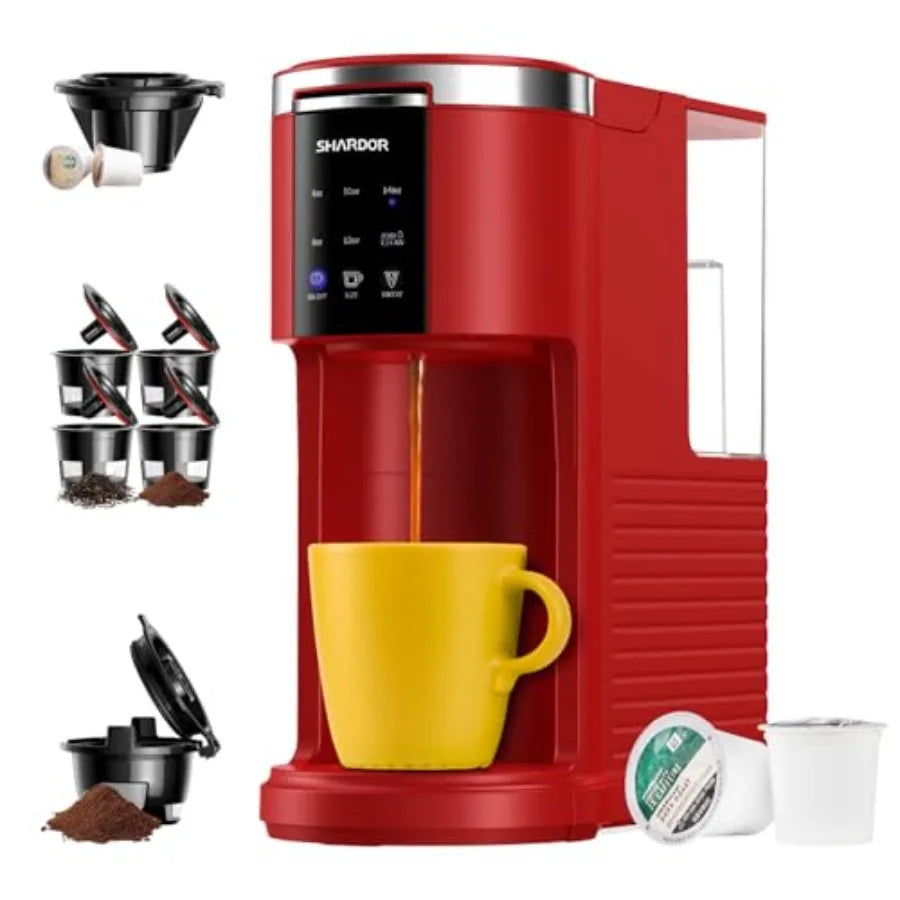 3-in-1 Single Serve K-Cup Coffee Maker – Pod, Ground Coffee & Tea Brewer (6–14 oz)