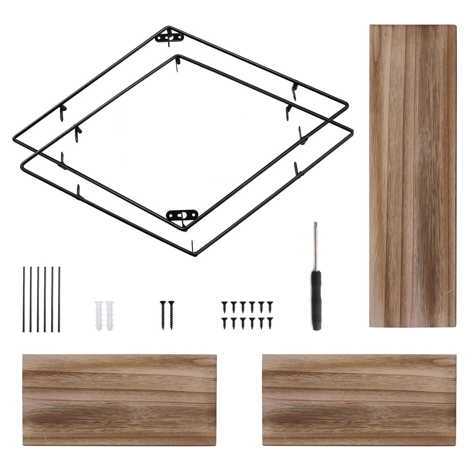 Wall Mounted Rustic Floating Shelves Decorative Wooden Kitchen Wall Display Shelf